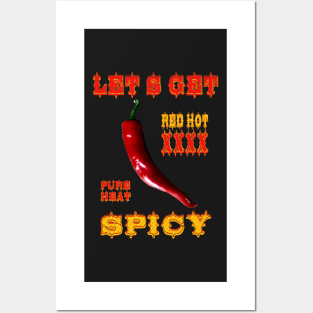 Hot Chili Spicy Food Expert Posters and Art